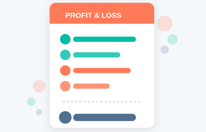 Profit and Loss Statement for Excel, Google Sheets, PDF
