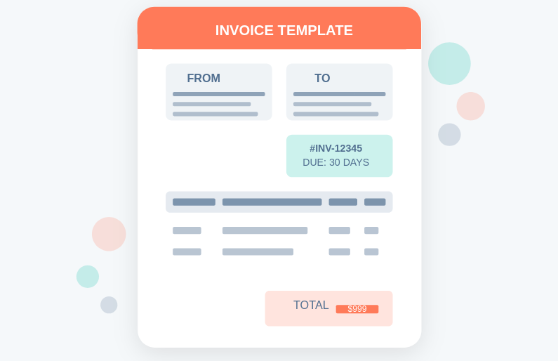 Basic Invoice Template for Excel, PDF
